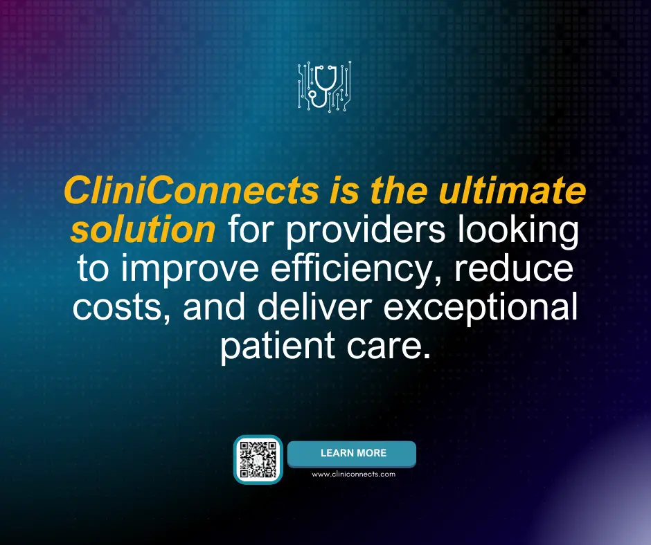 Message emphasizing CliniConnects as the Best Home Health Care Scheduling Software, offering a solution to improve efficiency, reduce costs, and deliver exceptional patient care.